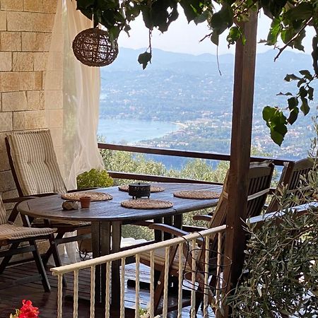 Lorantina Luxury Sea View Holiday House Close To Barbati & Ipsos Beach Spartylas Bagian luar foto
